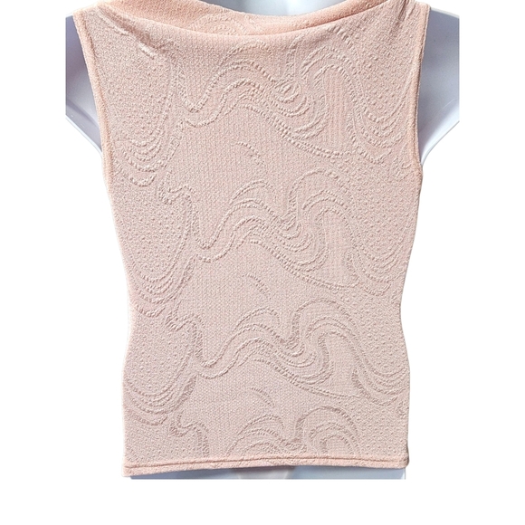 WRAPPER Women's New Pretty Pink Swirl Design Sleeveless Tank Top Size L - Picture 8 of 13